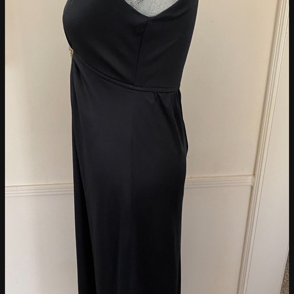 VINTAGE 🖤BLACK🖤 FORMAL DRESS SIZE SMALL 🌟EUC🌟 - Picture 9 of 12